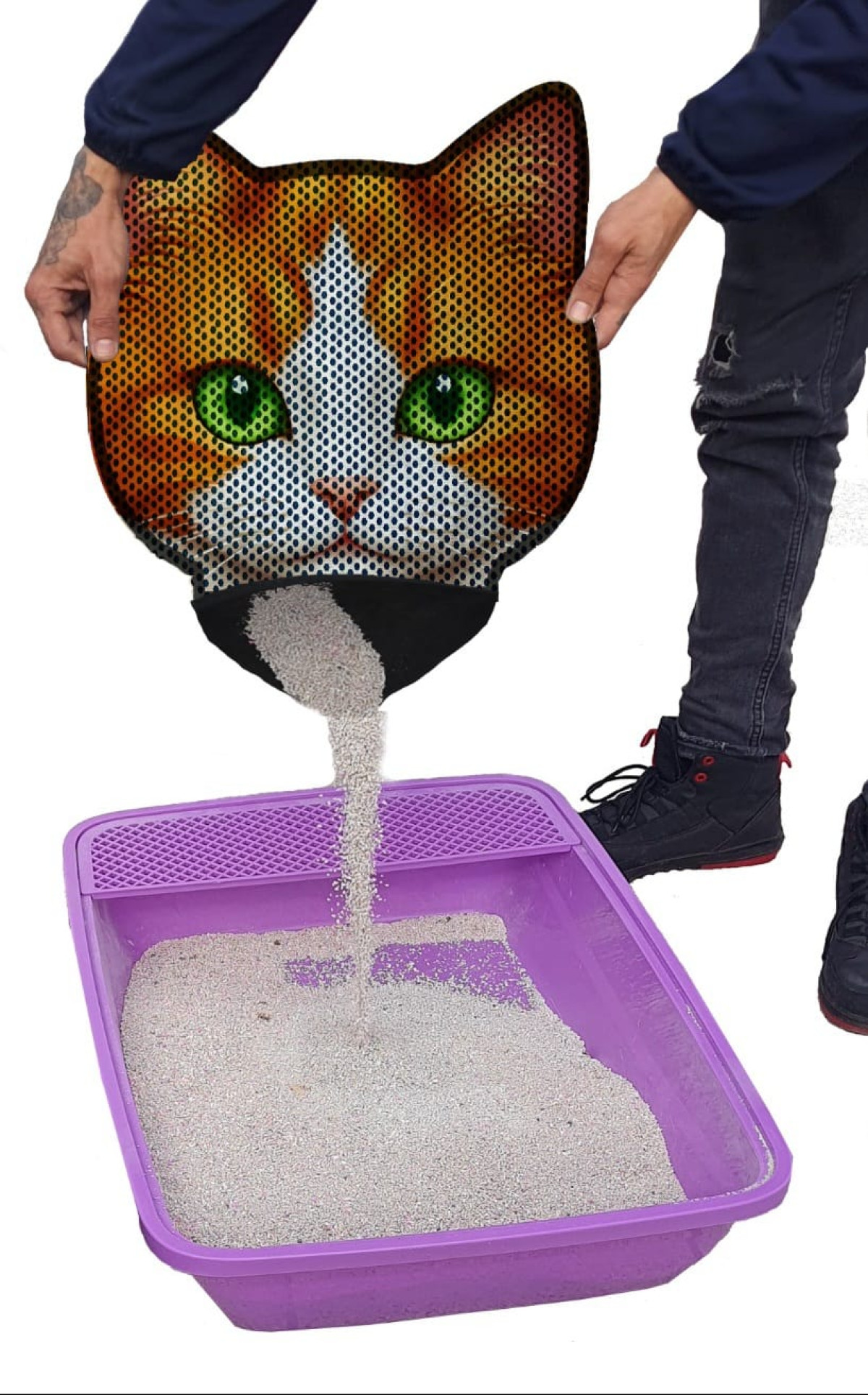 AKTUNÇ KEDİ KAFALI ELEKLİ PASPAS