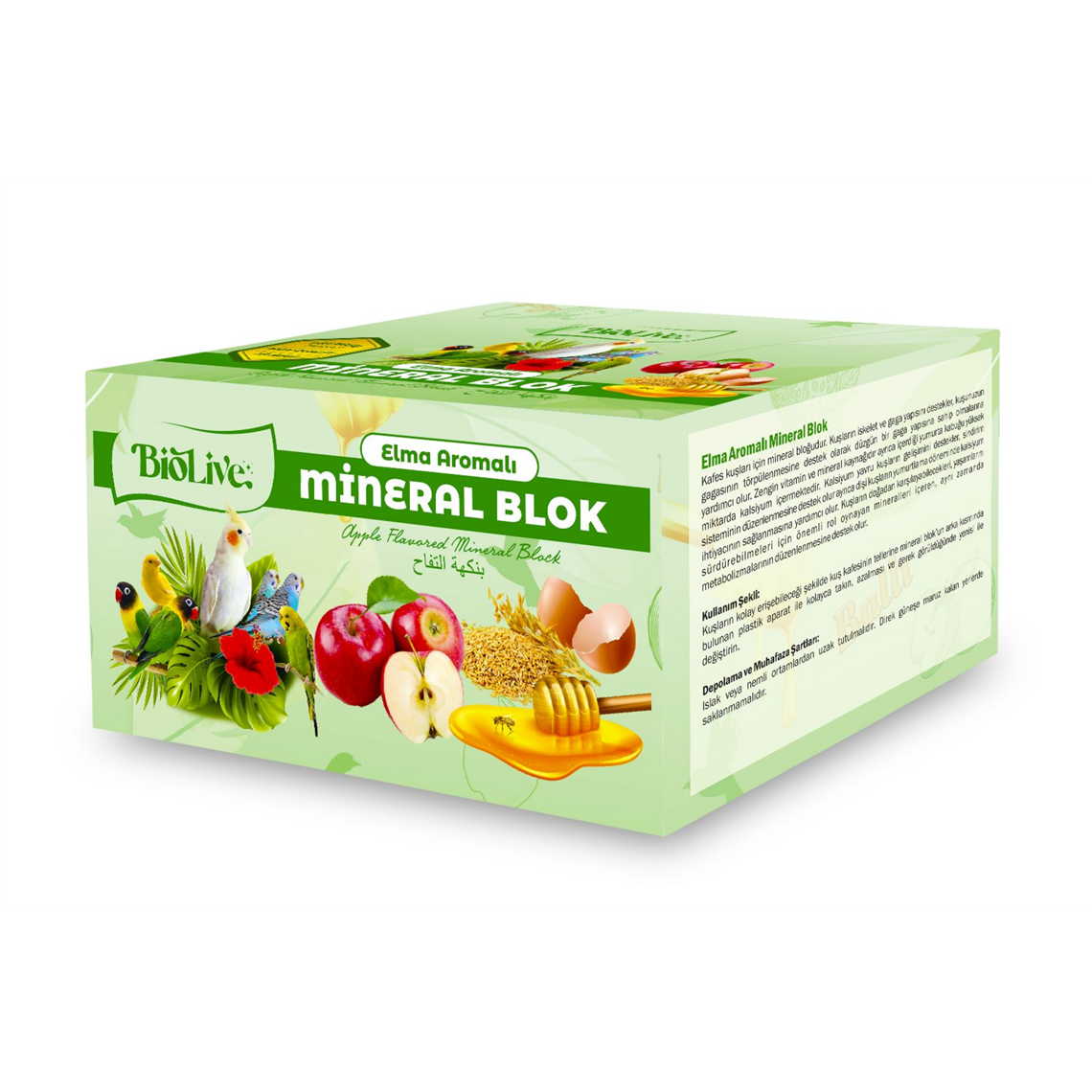 BİOLİVE ELMALI MİNERAL BLOK 18Lİ