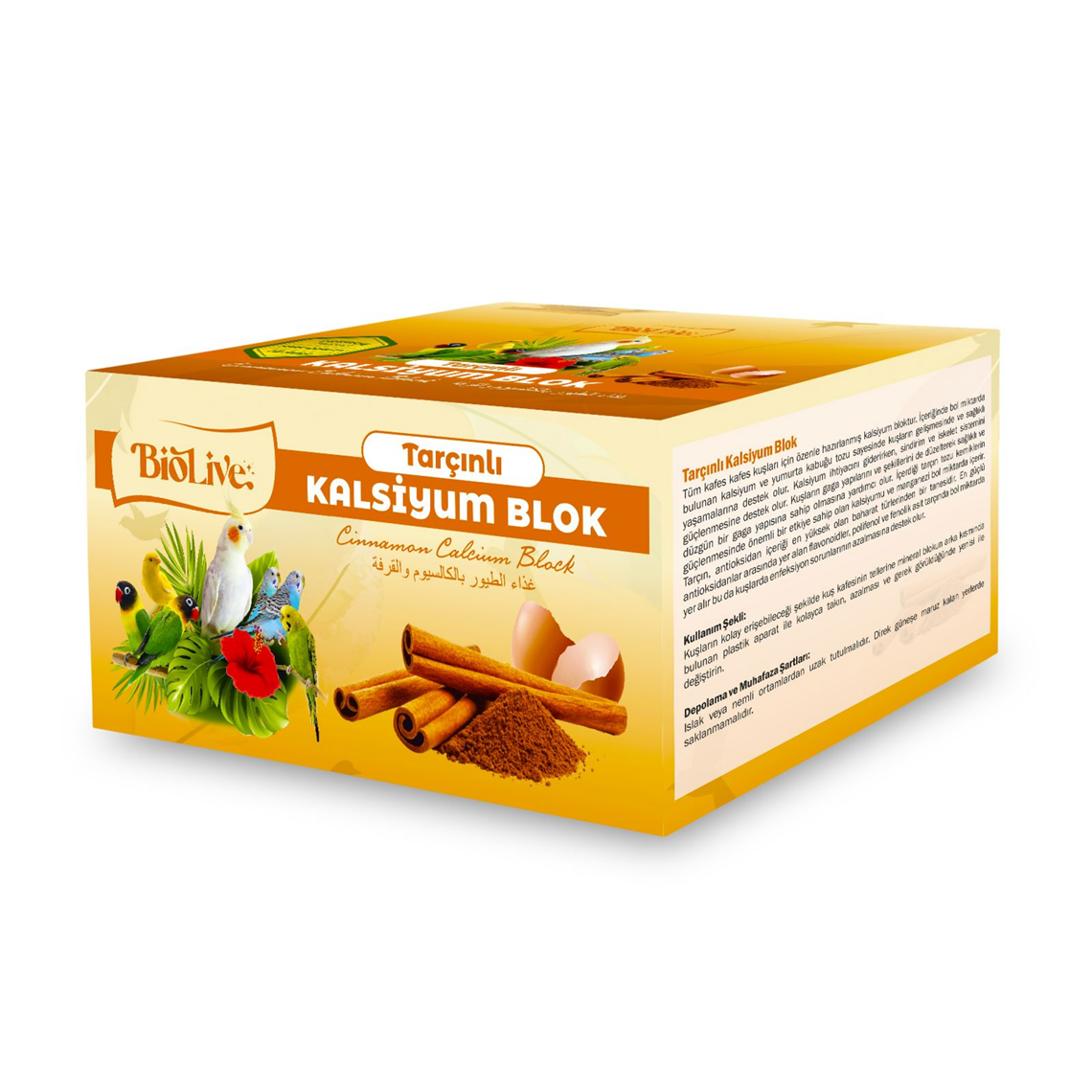 BİOLİVE TARÇINLI KALSİYUM BLOK 18Lİ