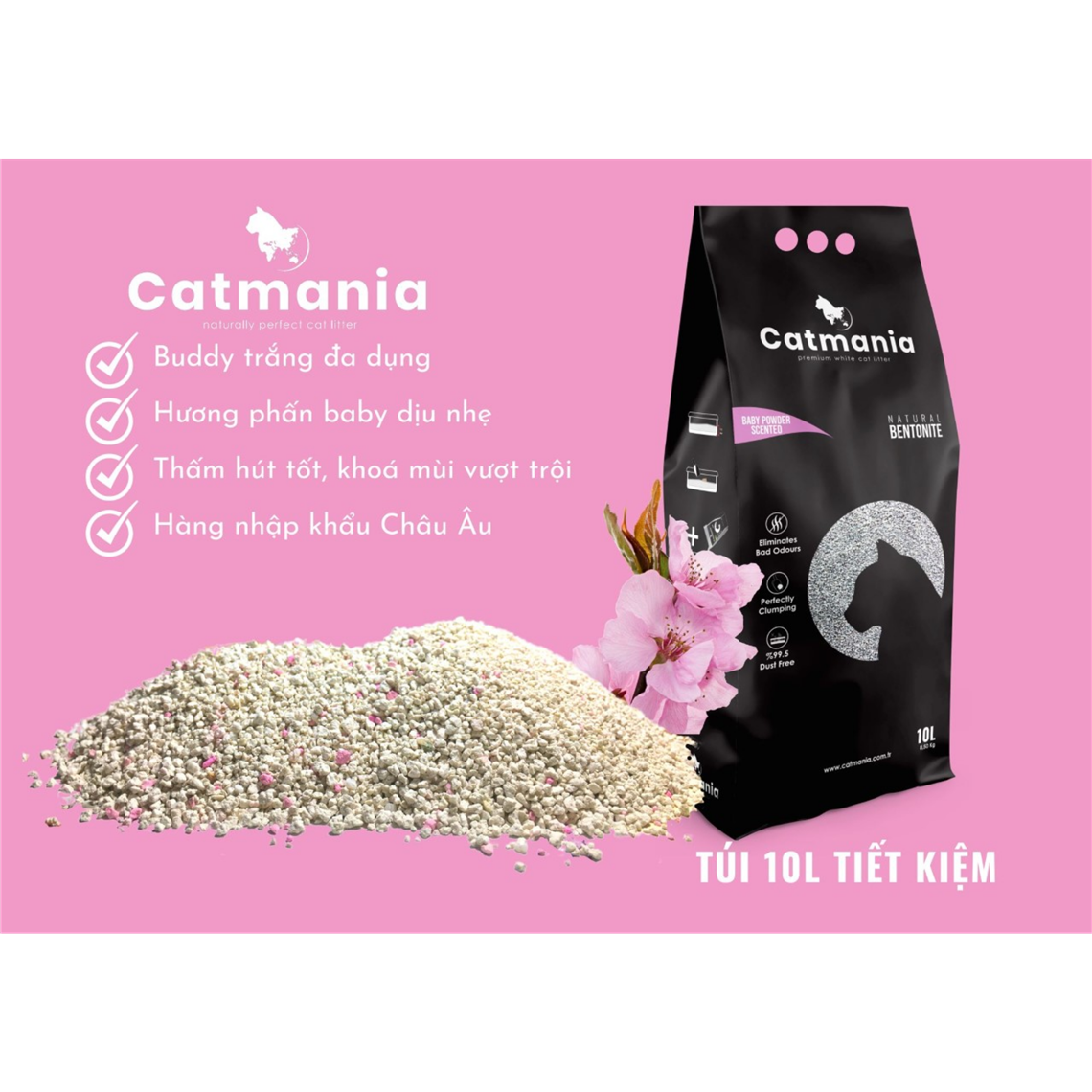 CATMANIA KEDİ KUMU 10 LT PUDRA