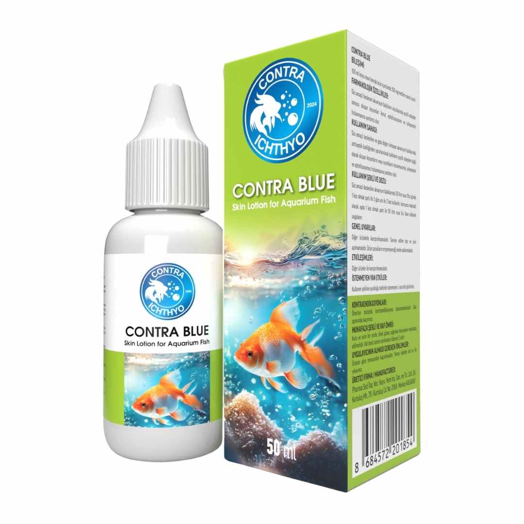 Contra Blue 50ml Contra Ichthyo – Akvaryum Balıkları İçin Cilt Bakım Losyonu