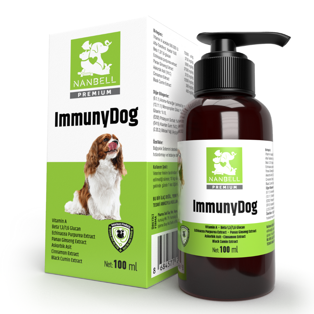 Nanbell Premium ImmunyDog Köpekler İçin Bağışıklık Güçlendirici Vitamin (100 ml)