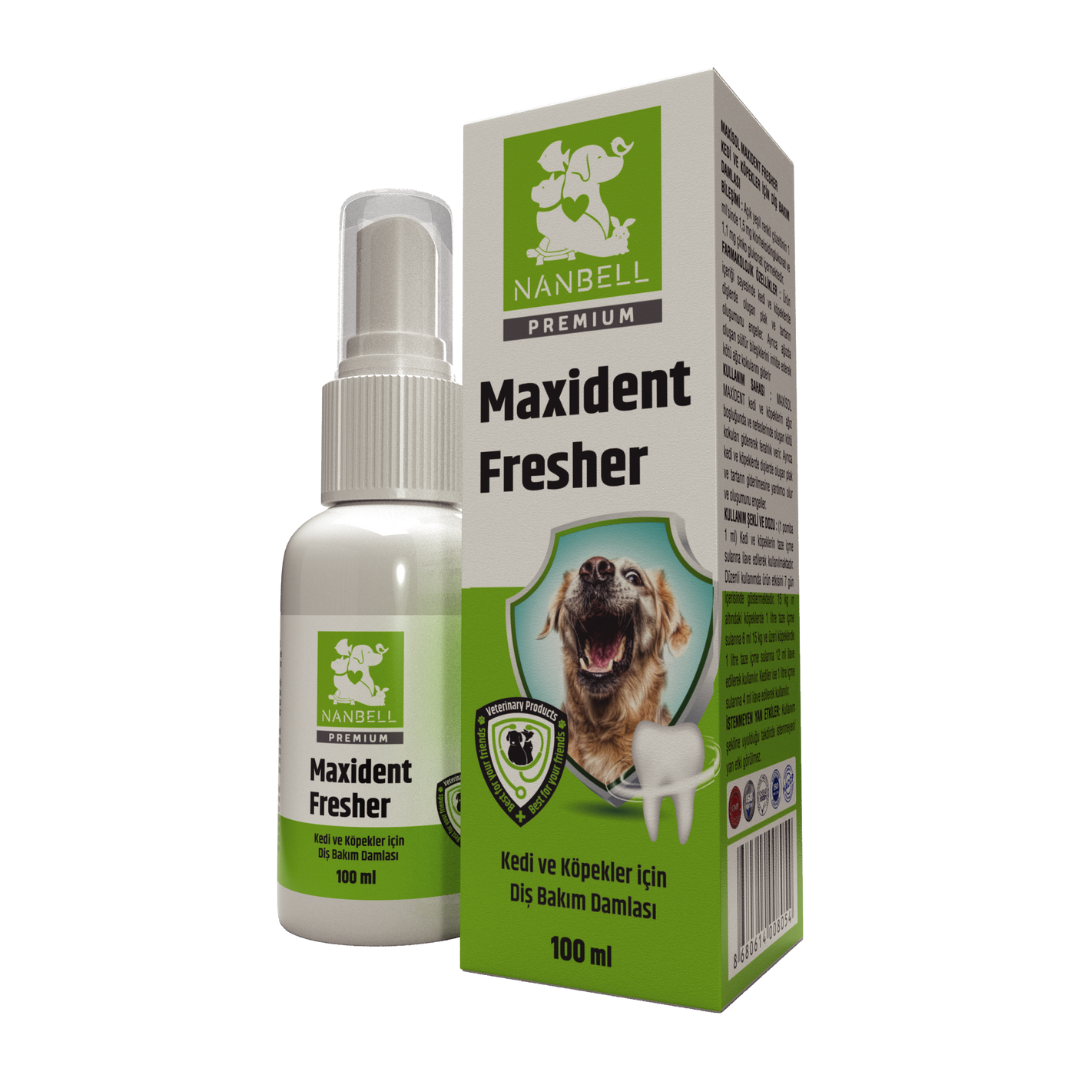NANBELL MAXİDENT KEDİ KÖPEKLER İÇİN DİŞ BAKIM DAMLASI 100ML NANBELL MAXİDENT KEDİ KÖPEKLER İÇİN DİŞ BAKIM DAMLASI 100ML