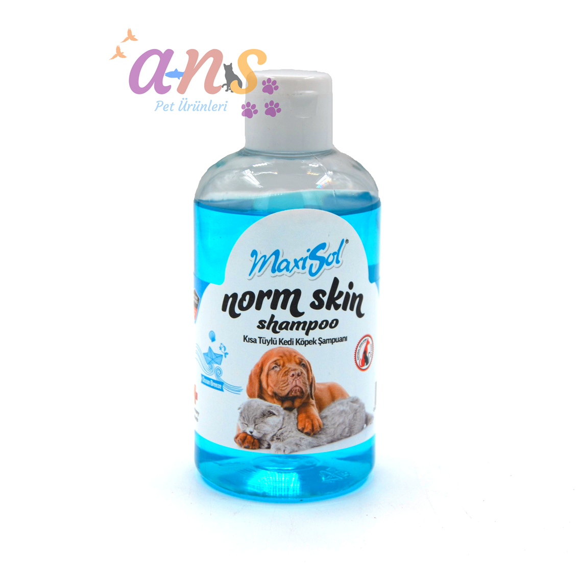 MAXİSOL NORM SKİN KISA TÜYLÜ  KEDİ KÖPEK MAVİ ŞAMPUAN