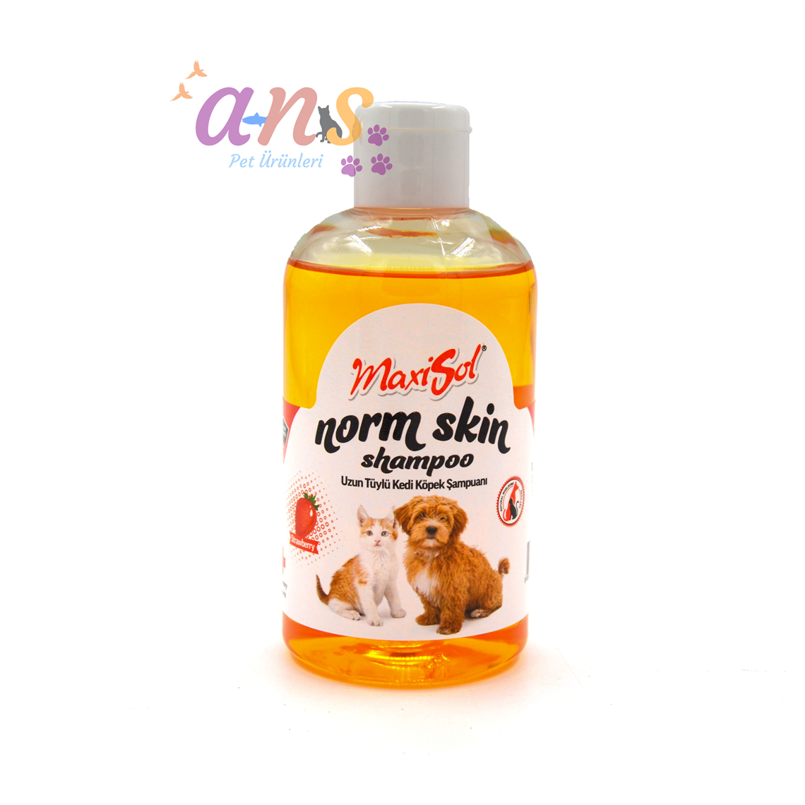 MAXİSOL NORM SKİN UZUN TÜYLÜ KEDİ KÖPEK TURUNCU ŞAMPUAN