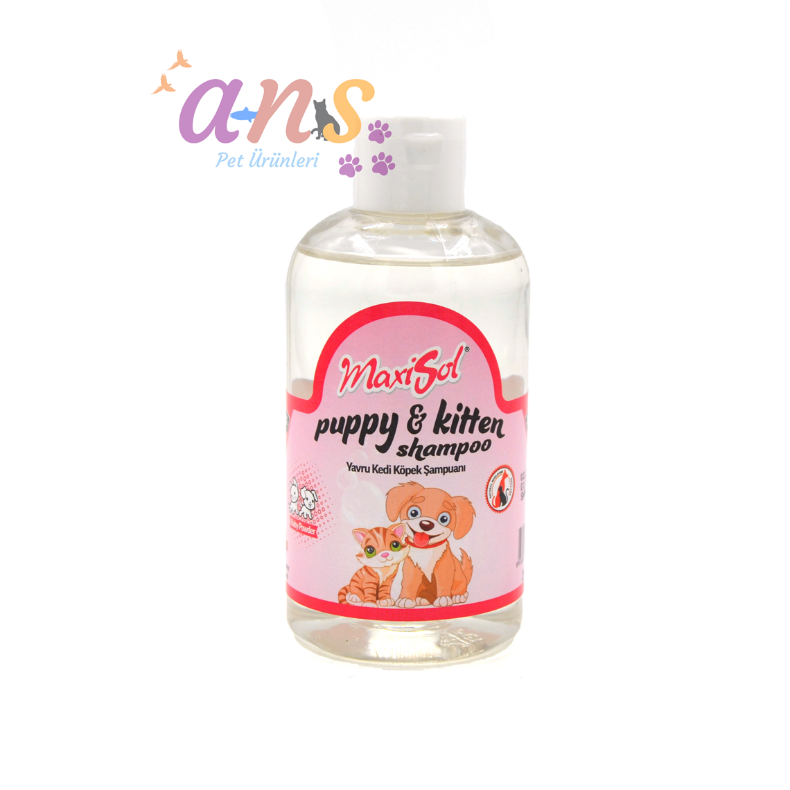 MAXİSOL PUPPY KİTTEN YAVRU  KEDİ KÖPEK ŞEFFAF ŞAMPUAN