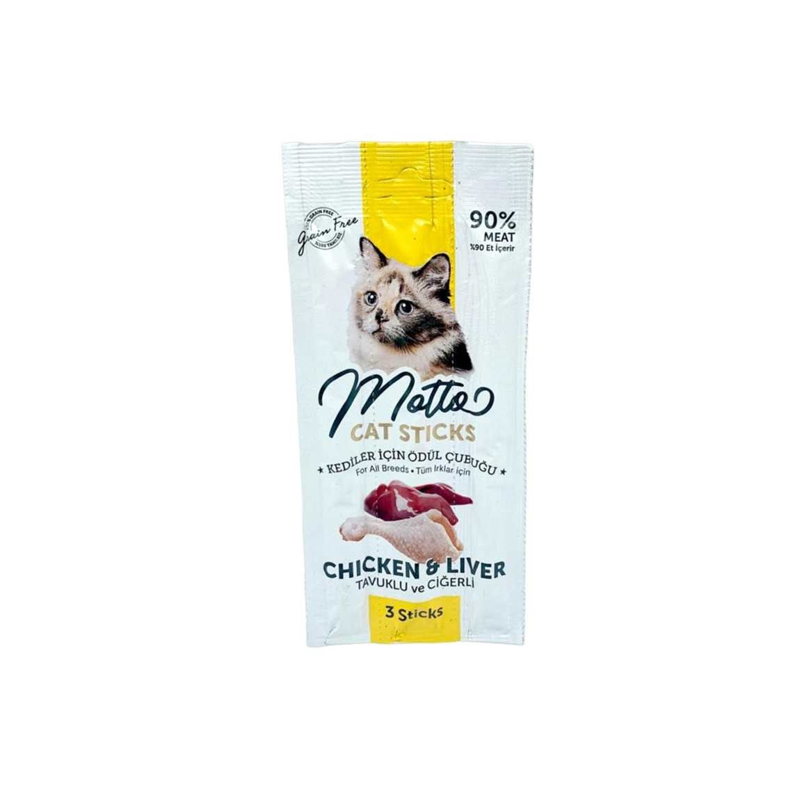 Motto Ödül Çubuğu Kedi Tavuk Ciğer
