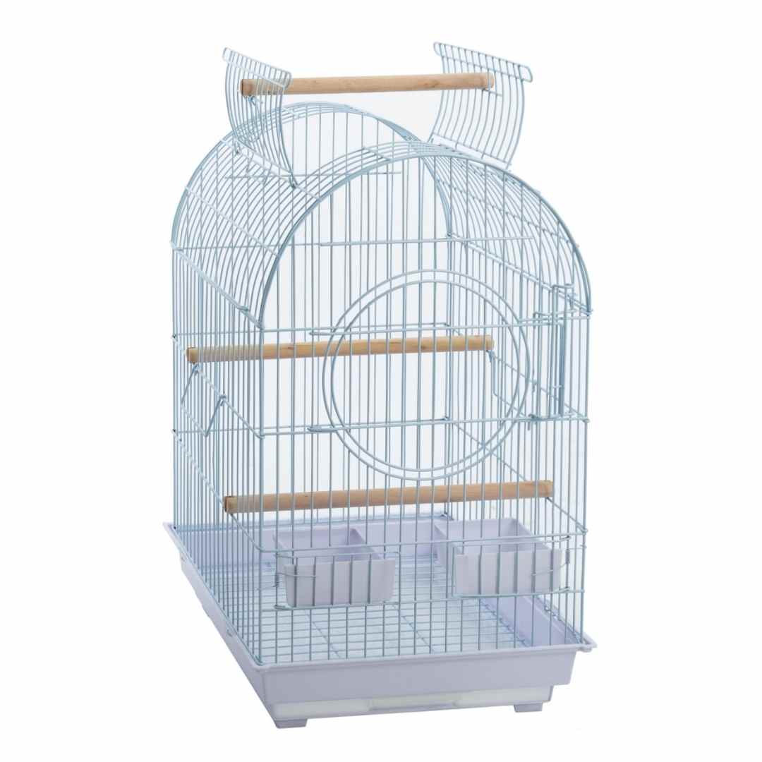 Nanbell A5002 Kuş Kafesi – Dayanıklı Metal, Ahşap Tünekli, Pratik Temizlikli (4’lü Koli Avantajı)