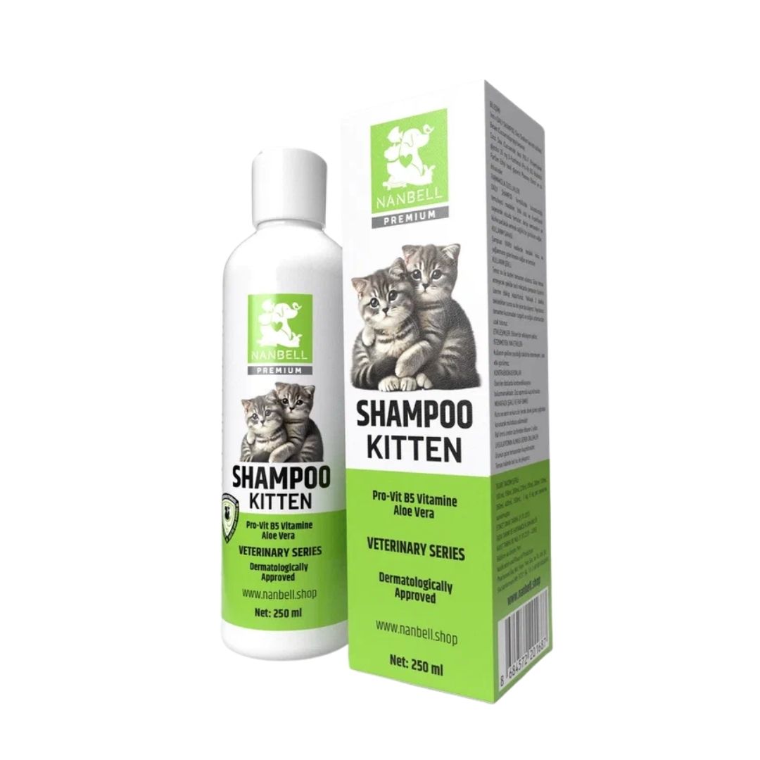 Nanbell Kitten Kedi Şampuanı 250 ml – Yavru Kediler İçin Hassas ve Nazik Bakım
