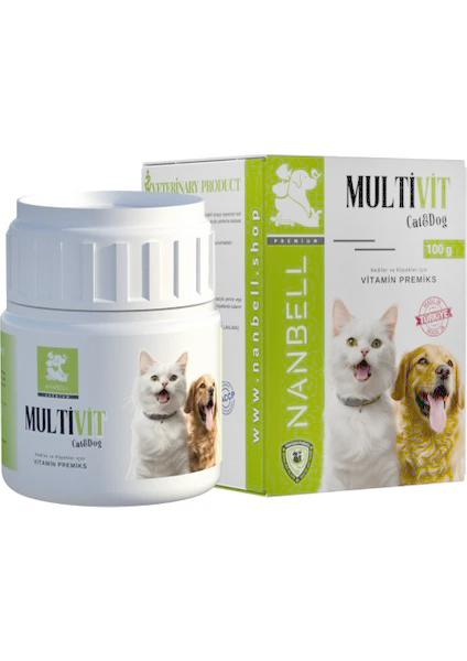 Nanbell Multivit - Vitamin Premiks (Kedi & Köpek) Nanbell Multivit - Vitamin Premiks (Kedi & Köpek)