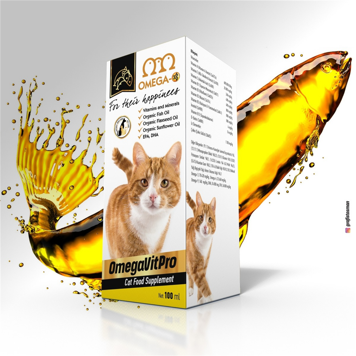 OMEGA VİTPRO KEDİ 100ML
