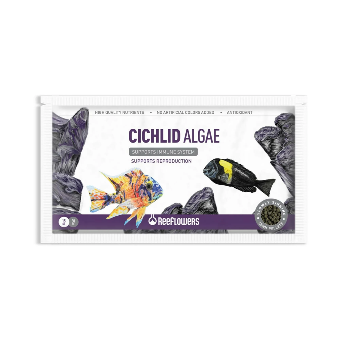 REEFLOWERS CİCHLİD ALGAEN PELLET 1,5MM 15GR