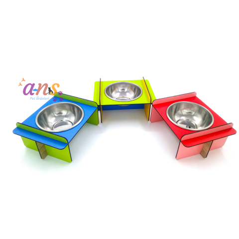 APCO TEKLİ TAHTA ÇELİK MAMA KABI