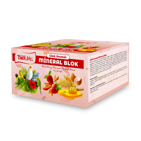 BİOLİVE ÇİLEKLİ MİNERAL BLOK 18Lİ