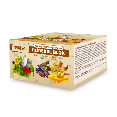 BİOLİVE KEÇİ BOYNUZLU VANİLYALI MİNERAL BLOK 18Lİ