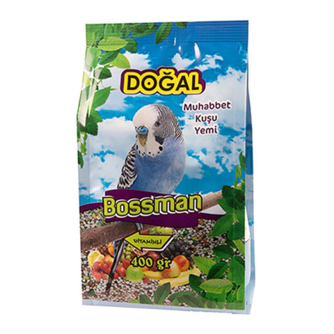 BOSSMAN DOĞAL MUHABBET KUŞ YEMİ 400GR