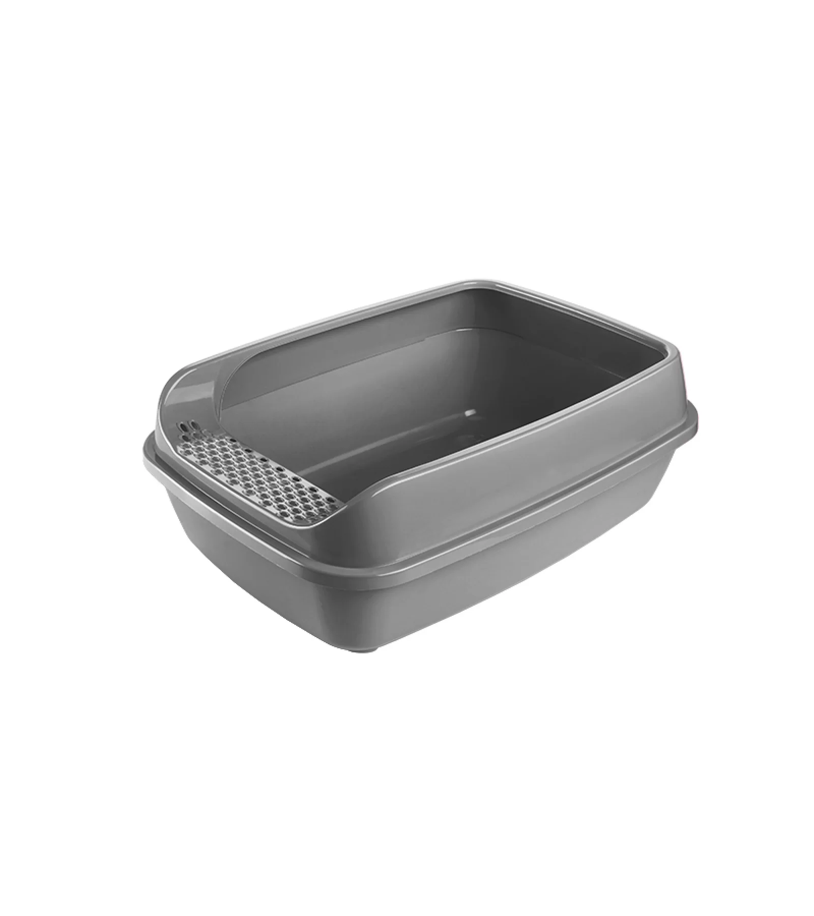 Çınar Orta Açık Kedi Tuvaleti – Yüksek Kenarlı, Sıçrama Önleyici ve Kolay Temizlenebilir