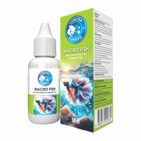 Contra Ichthyo Macro Fish 50 ml – Akvaryum Balıkları İçin Deri Bakım ve Su Düzenleyici Solüsyon