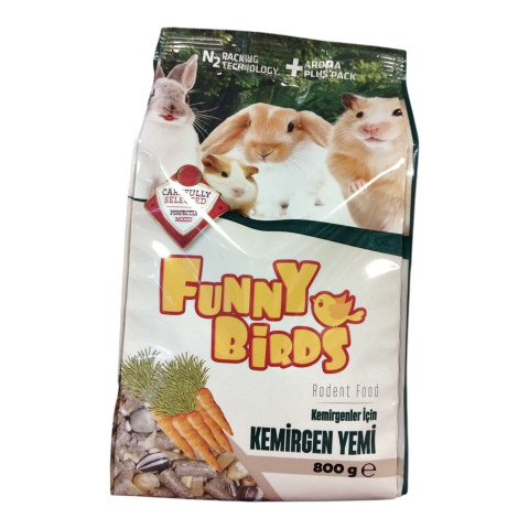 FUNNY BİRDS KEMİRGEN YEMİ 800 GR