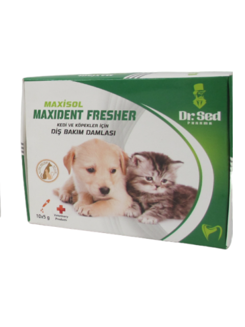Kedi & Köpek için Diş Bakımı 10x5gr - MAXISOL