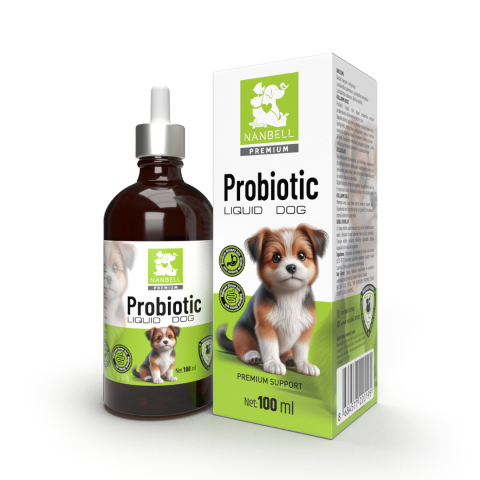Köpekler İçin Probiyotik Sıvı Takviye – Nanbell Probiotic Liquid Dog 100 ml