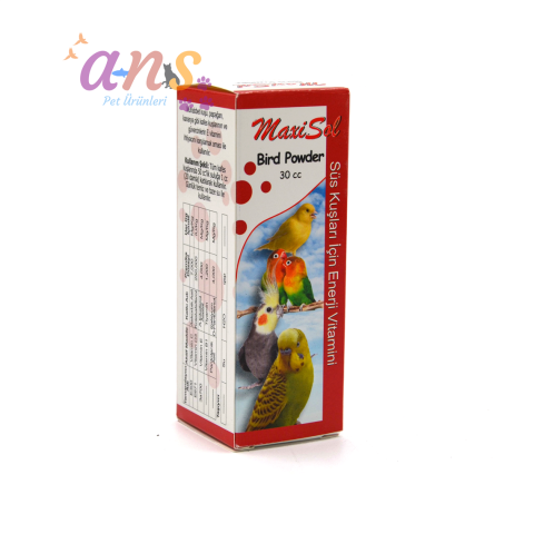 MAXİSOL BİRD POWDER KUŞ VİTAMİN  30 CC