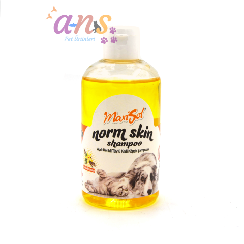 MAXİSOL NORM SKİN AÇIK RENKLİ TÜYLÜ KEDİ KÖPEK SARI ŞAMPUAN
