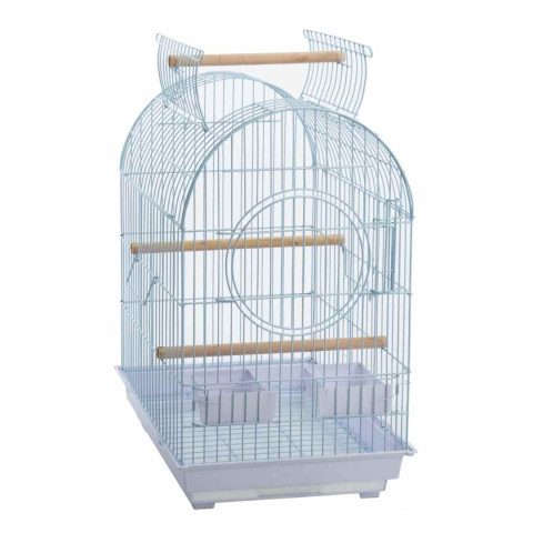 Nanbell A5002 Kuş Kafesi – Dayanıklı Metal, Ahşap Tünekli, Pratik Temizlikli (4’lü Koli Avantajı)