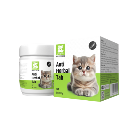 Nanbell Anti Herbal Tab – Kediler İçin