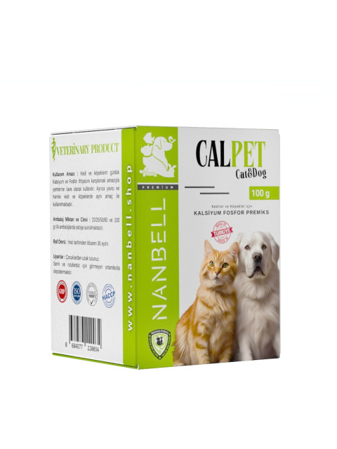 Nanbell Calpet - Kalsiyum Fosfor Premiks (Kedi & Köpek)