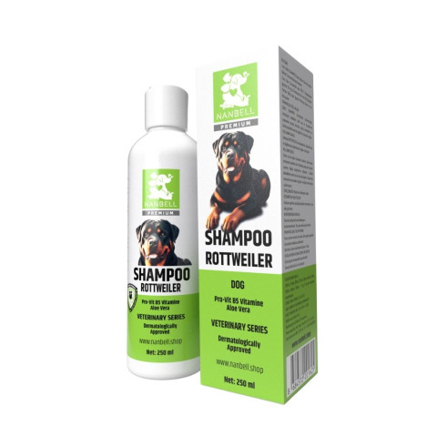 Nanbell Rottweiler Köpek Şampuanı 250ML – Rottweiler Irkı İçin Özel Bakım Şampuanı