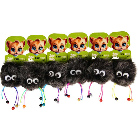 Nanbell Tüylü Pofuduk Kedi Oyuncağı – Boncuk Ayaklı Komik Yüzlü Oyun Arkadaşı AO069