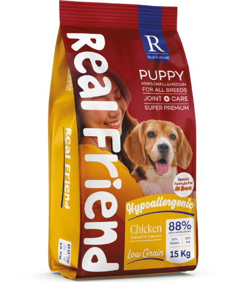 Real Friend Tüm Irklar Yavru Köpek Maması – Tavuklu 2.5 Kg | Sağlıklı Gelişim İçin Tam ve Dengeli Beslenme