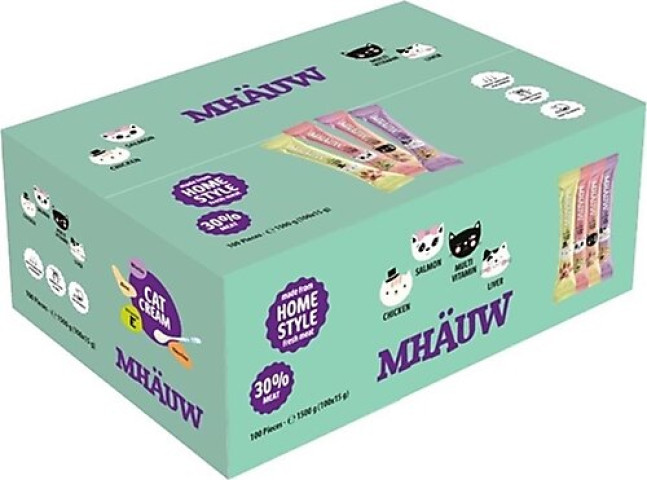 Mhauw Mix 15g x 100 – Kedi ve Köpekler İçin Lezzetli Ödül Maması