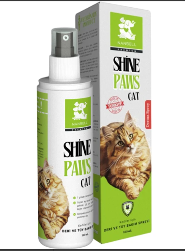 Shine Paws Derma Sprey for Cat - Kediler için Cilt Sağlığı ve Temizlik Spreyi